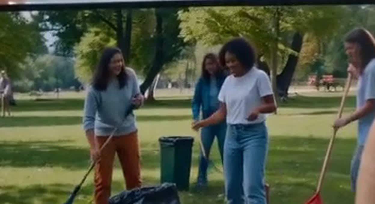 A park cleanup story